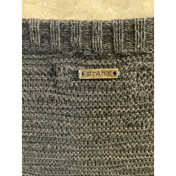 Prana Women's Macee‎ Sweater Dress Size Medium Jacquard Gray Textured - Picture 3 of 4